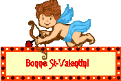Gif animé bonne Saint Valentin ange